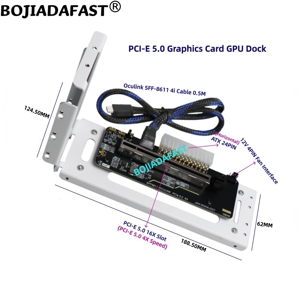PCI-E 5.0 X4 OCuLink External  - Oculink Egpu Dock Graphics Card ulasan dan harga