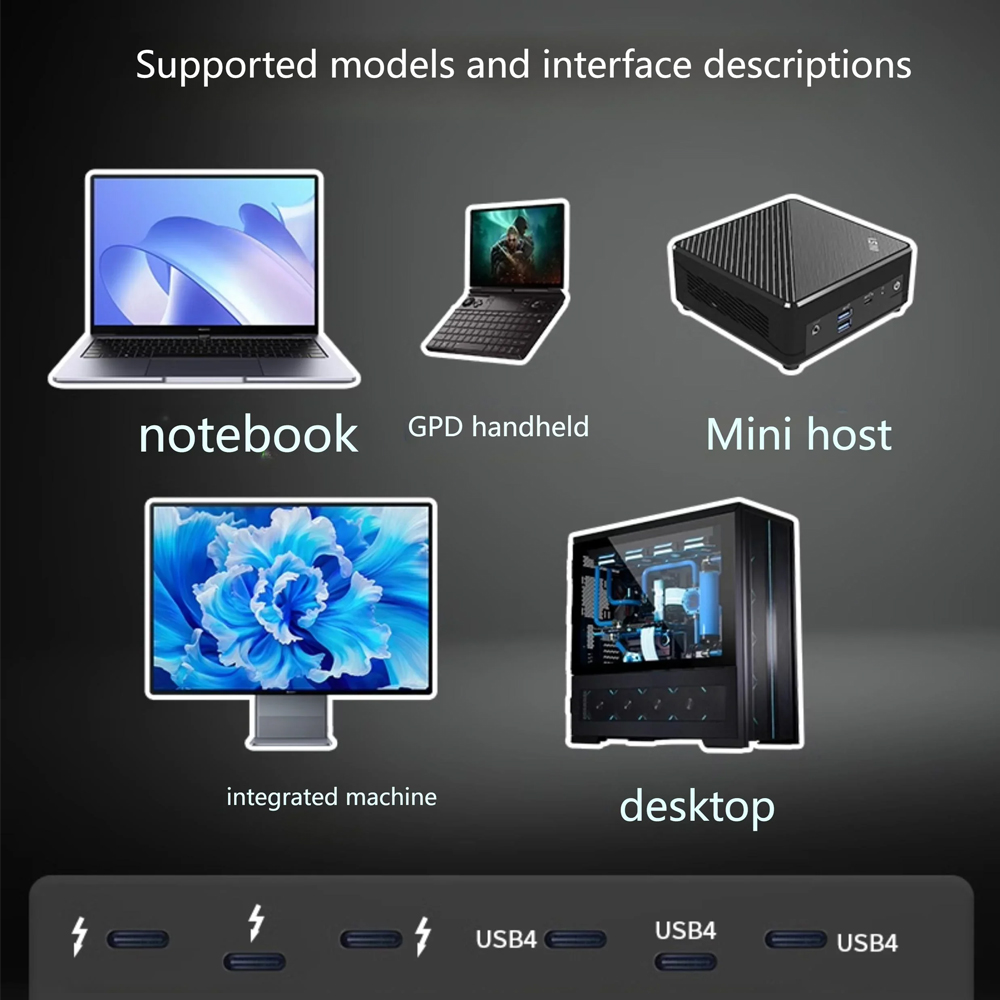 Oculink Thunderbolt USB4 Adapt - Oculink Egpu Dock Graphics Card ulasan dan harga